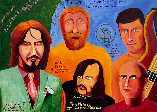 A homage to Jethro Tull, (Acrylic on canvas) by Dave